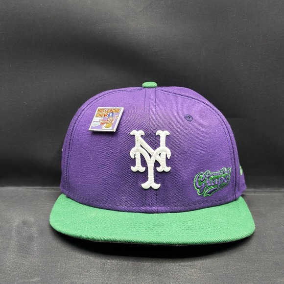 New Era Other - 7 1/4 - New Era x Big League Chew 59Fifty Fitted Hat New York Mets Grape